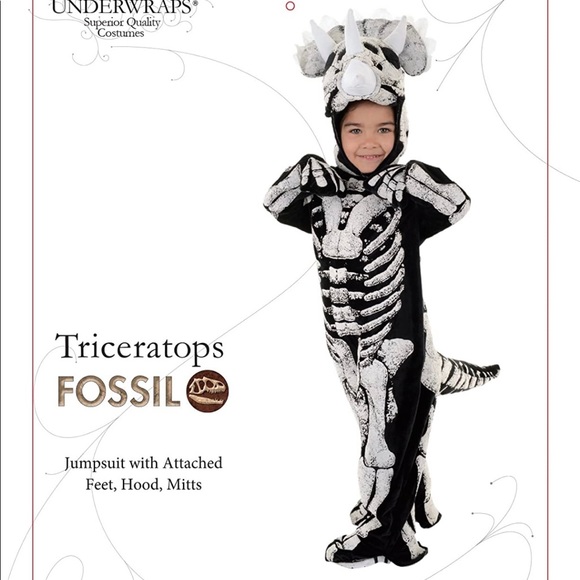 Other - Kids Triceratops Fossil Toddler Costume-XL (4/6